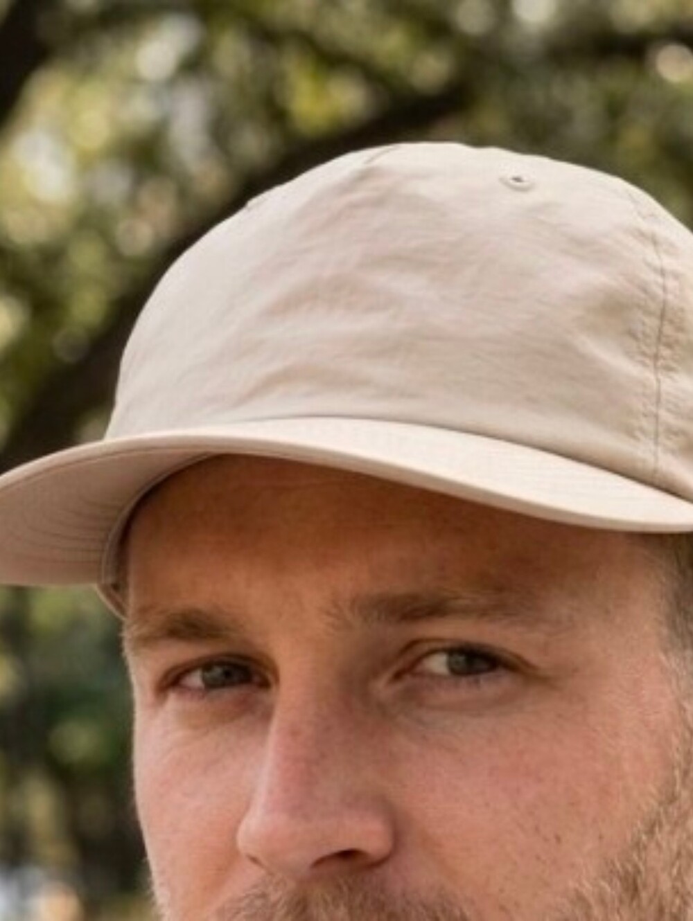 AS Colour 1114 Surf Cap Unstructured Nylon Snapback Hat - Bone / Khaki